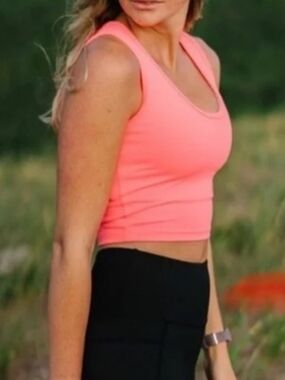 ZYIA "Flamingo" Sleeveless Crop Top